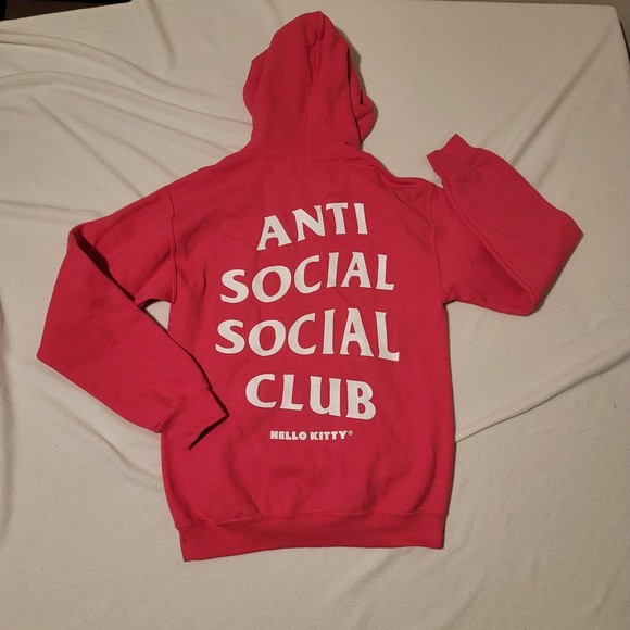 Anti Social Social Club × Hello Kitty Hoodie Pink S - Picture 3 of 8